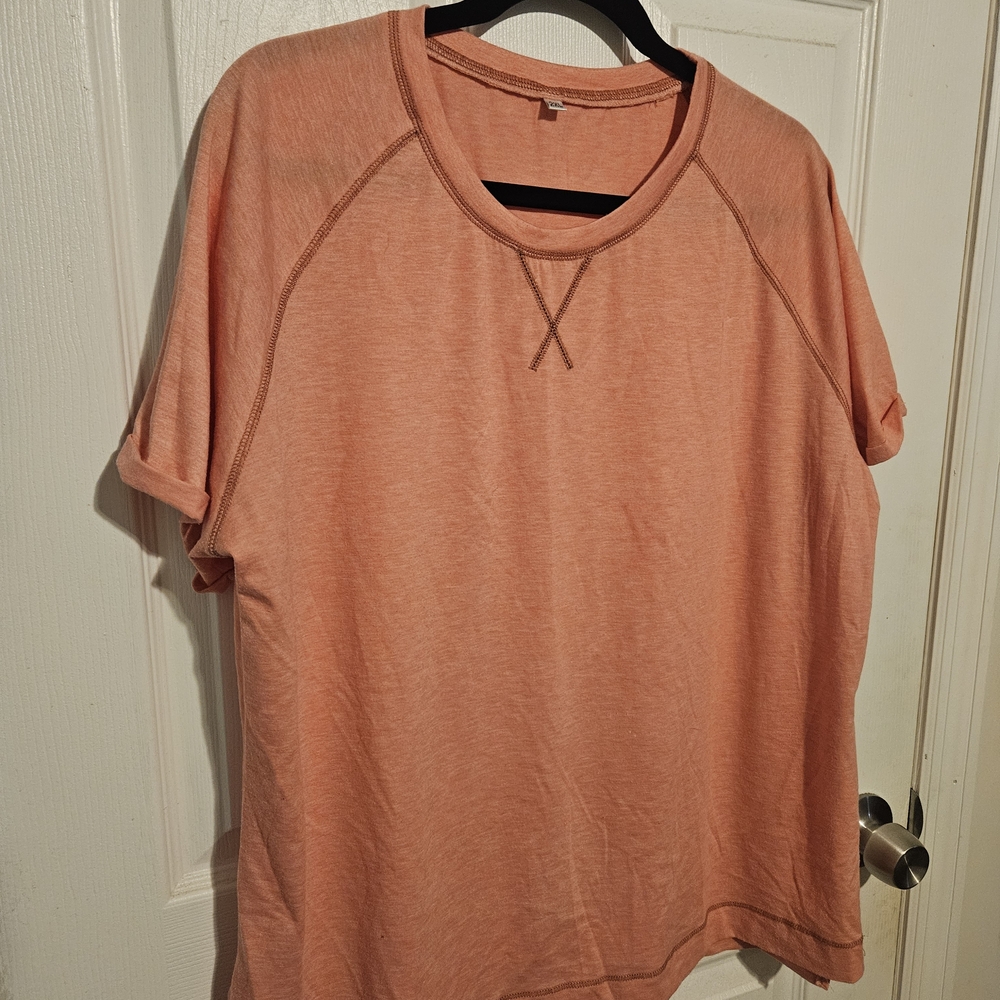 Bundle 5 Items For $25 - Peach Casual Shirt